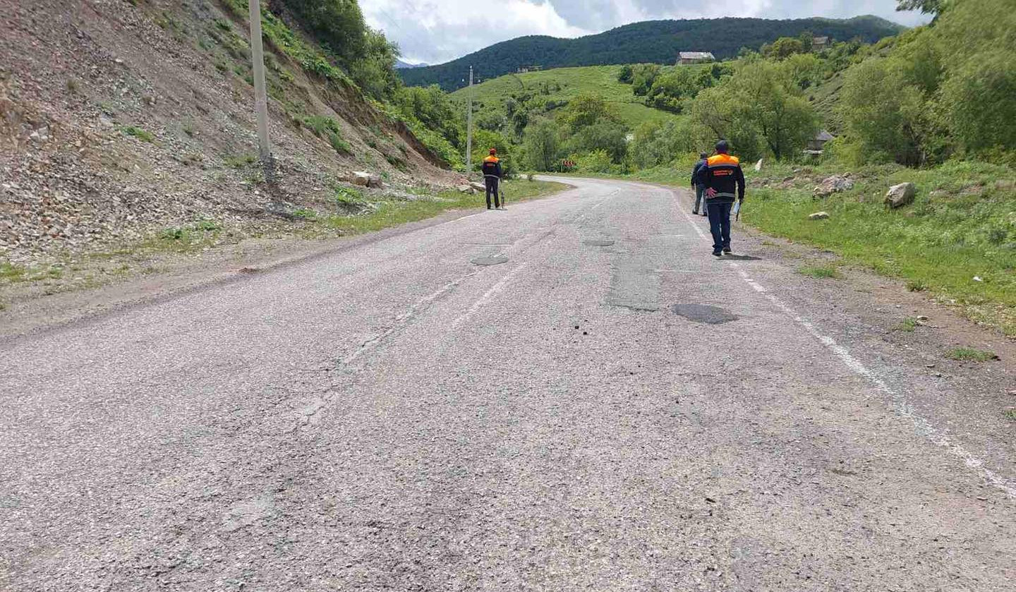 Կատարվել են ուսումնասիրություններ՝ պարզելու Ճամբարակի ճանապարհի պատռվածքի առկա վիճակը
