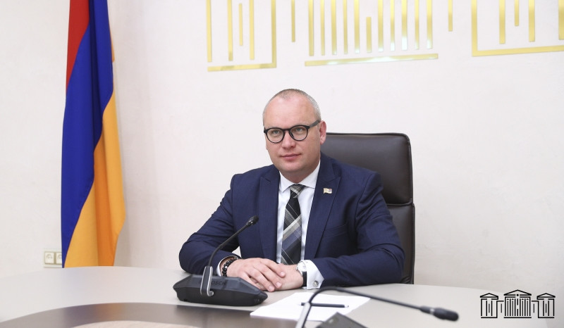 Aleksey Sandikov MDB Parlamentlərarası Assambleya Şurasının iqtisadiyyat və maliyyə daimi komissiyasının iclasında iştirak edib