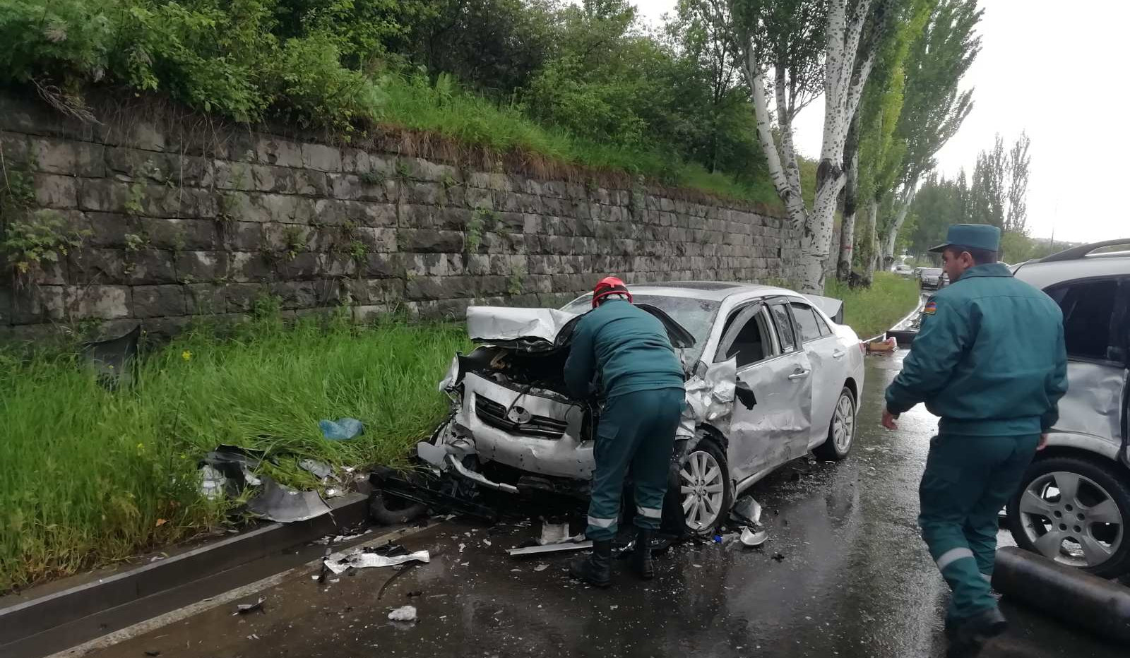 Վանաձորում՝ կամրջի մոտակայքում, մեքենաներ են բախվել․ կան տուժածներ