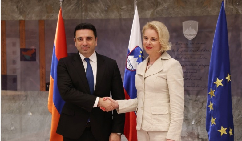Հայաստանը հավատարիմ է ժողովրդավարության և խաղաղության սկզբունքներին. ՀՀ ԱԺ նախագահը՝ Սլովենիայի իր գործընկերոջը