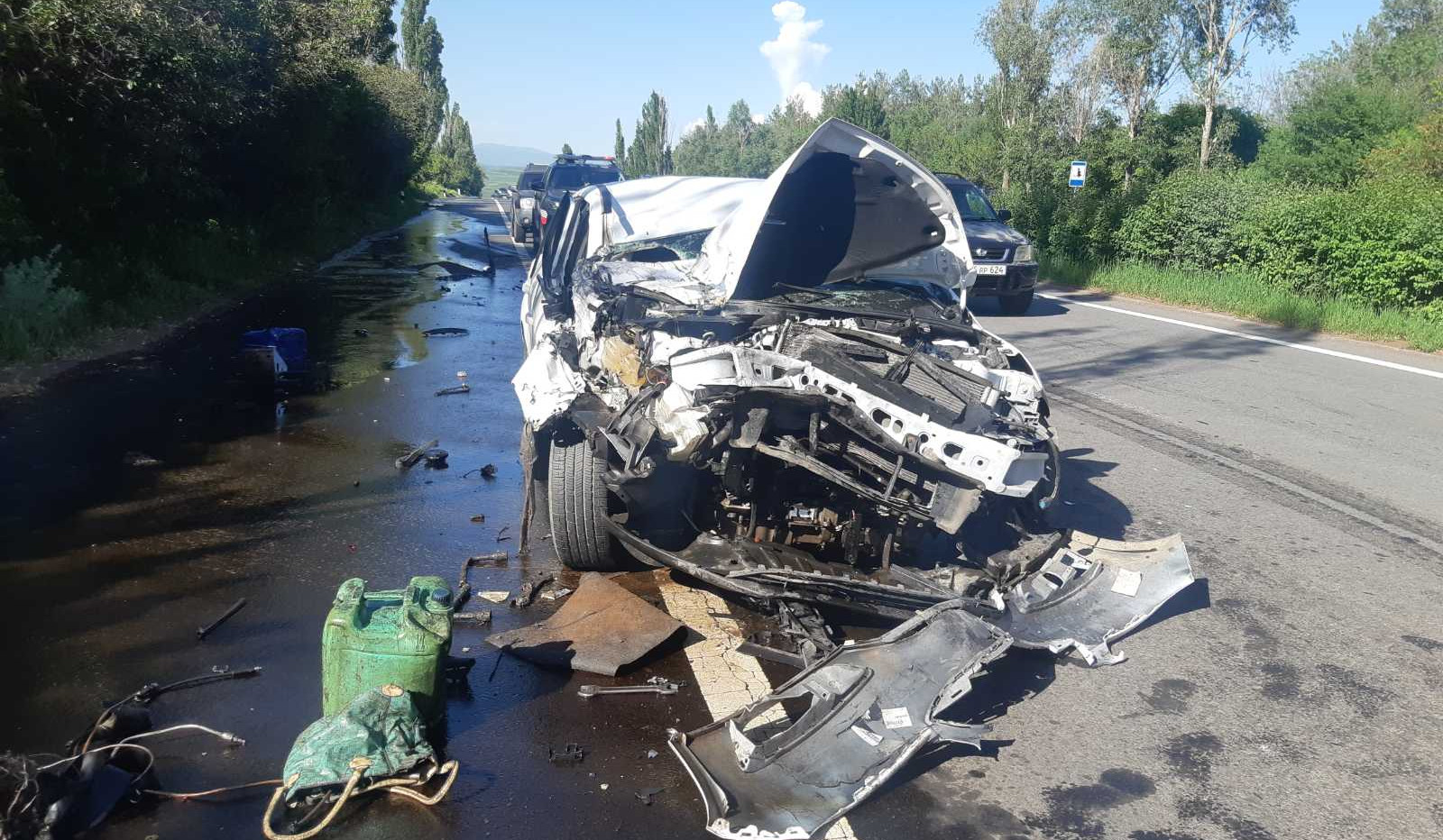 Երևան-Սևան ավտոճանապարհին բախվել են ավտոմեքենան և ավտոցիստեռնը