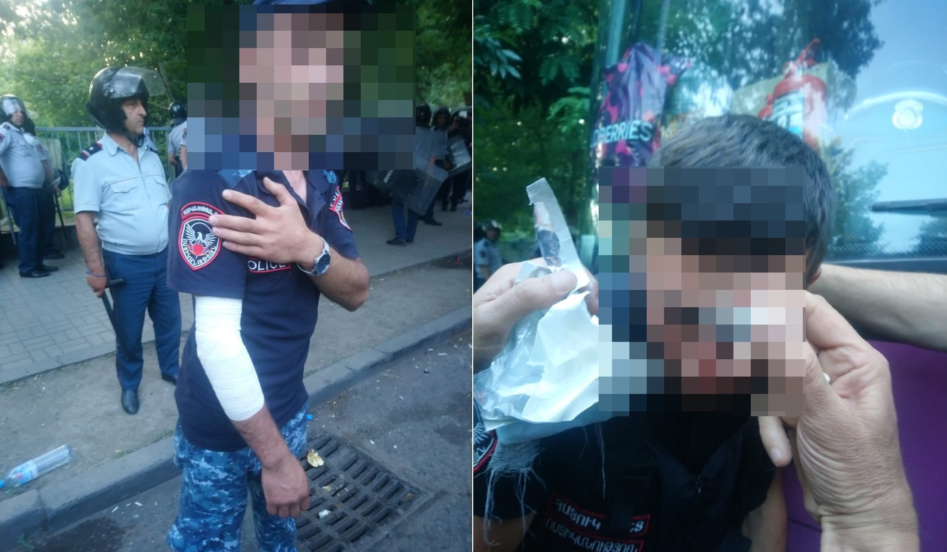 ԱԺ շենքի մոտից 6 ոստիկան տեղափոխվել է տարբեր բուժկենտրոններ. ՆԳՆ