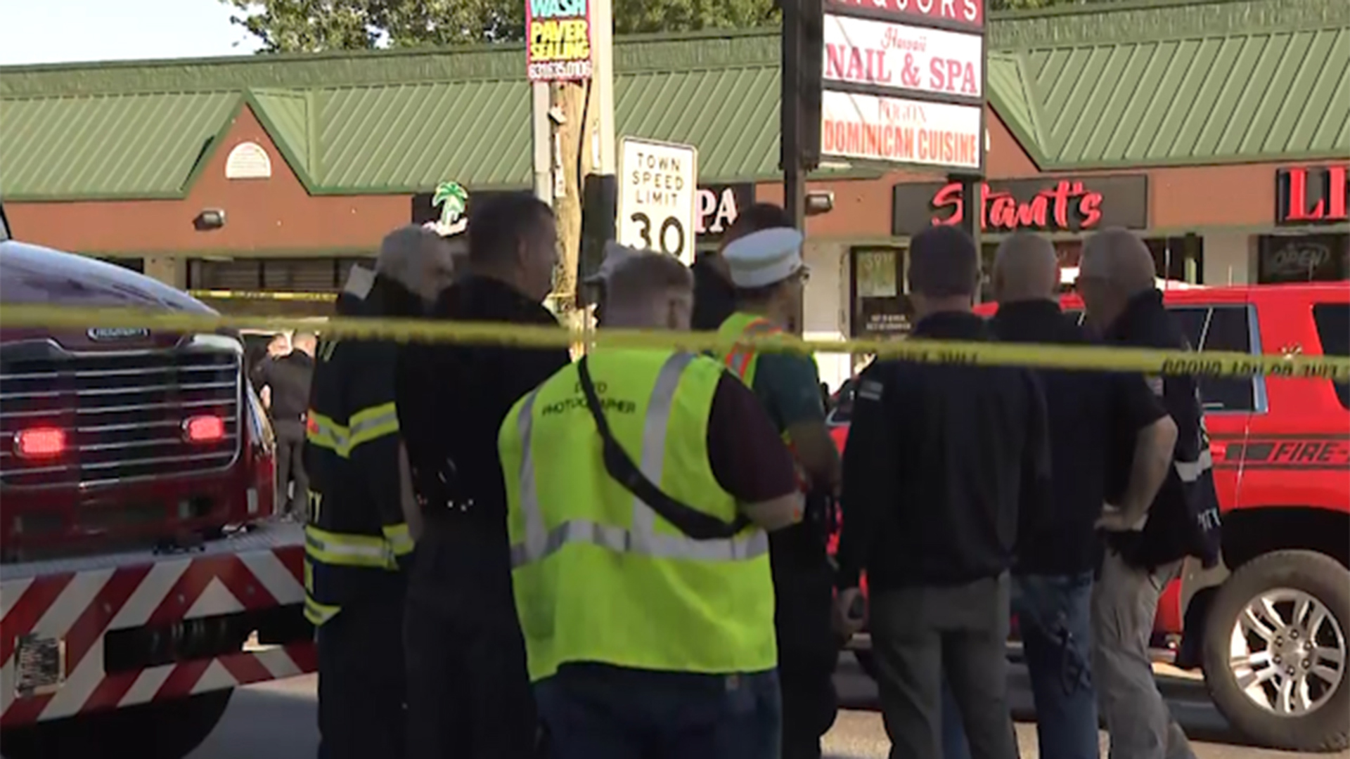 Four dead after car slams into a nail salon on Long Island, NY