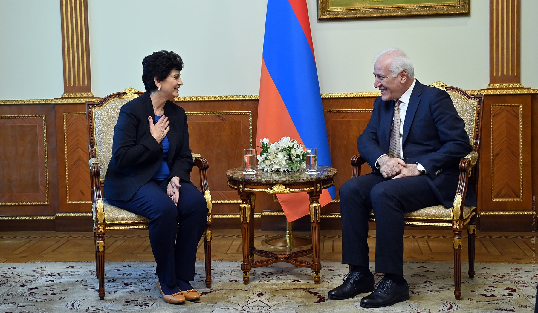 ER prezidenti və ABŞ-ın San Xose Universitetinin keçmiş rektoru Meri Papazyan iki ölkə arasında strateji tərəfdaşlığın perspektivlərinə toxundular