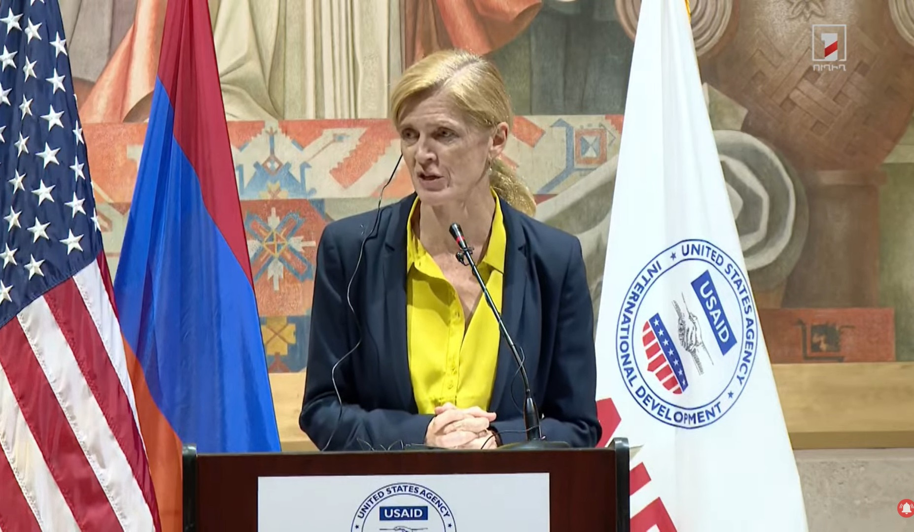 Мирный договор откроет большие возможности для Армении и Азербайджана: Саманта Пауэр