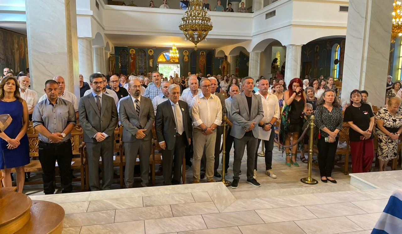 Դեսպան Տիգրան Մկրտչյանը մասնակցել է Կիպրոսի հյուսիսային մասի օկուպացիայի 50-ամյա տարելիցի առիթով մատուցված պատարագին