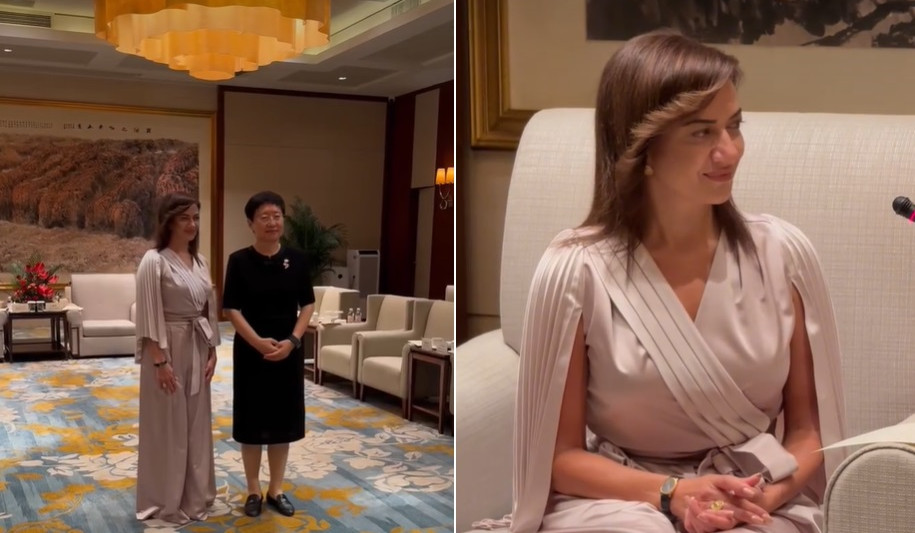 Anna Hakobyan Çin Xalq Respublikası Kommunist Partiyasının Çandun Vilayət Daimi Komitəsinin üzvü ilə görüşüb