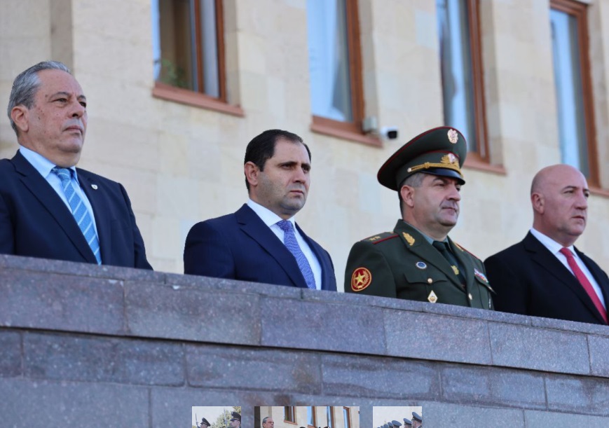 Suren Papikyan Ermənistana rəsmi səfərə gələn Kiprin müdafiə nazirini qəbul edib