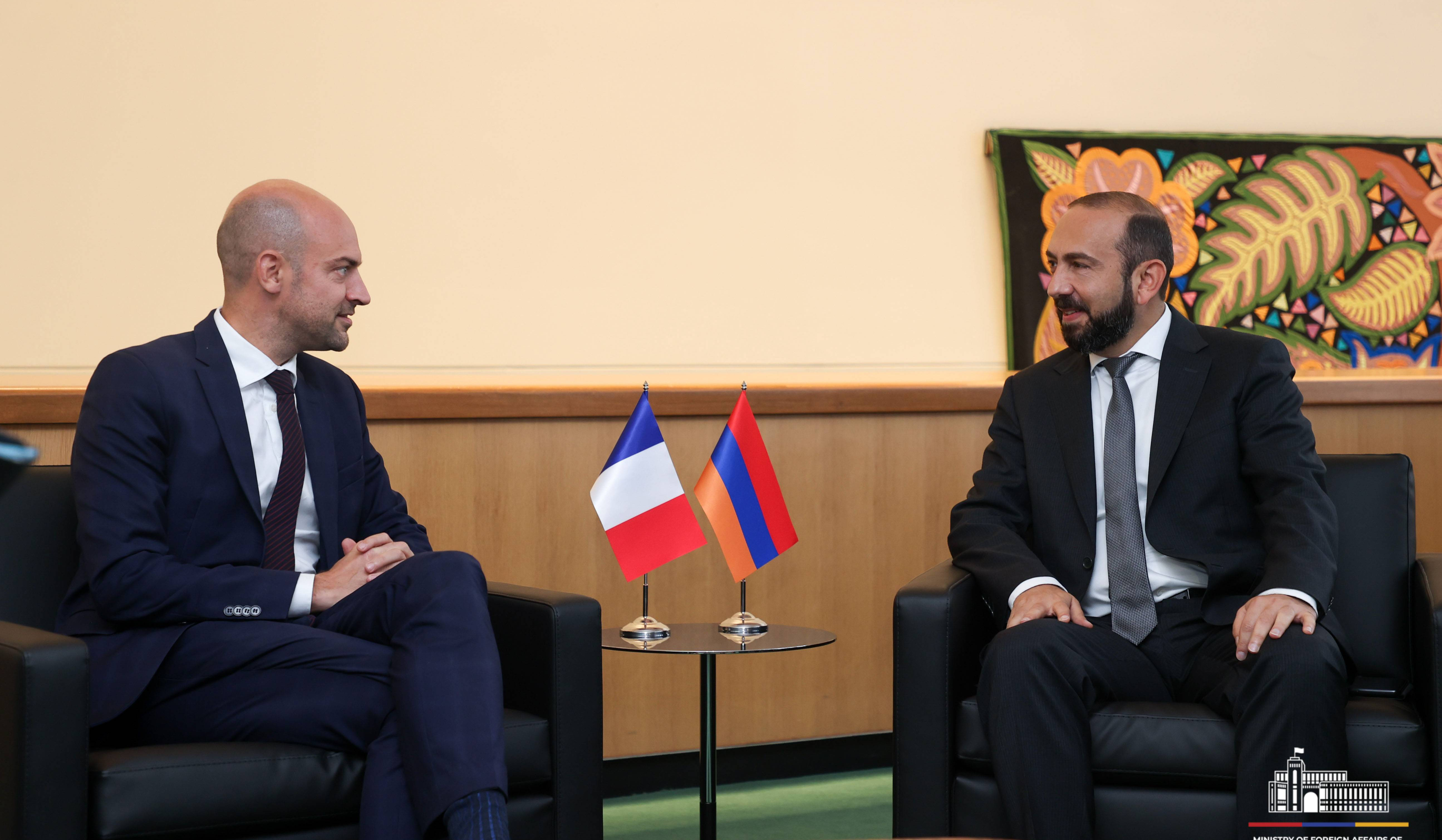 Relations between Armenia and France are evolving with a new substance, Mirzoyan tells Jean-Noël Barrot
