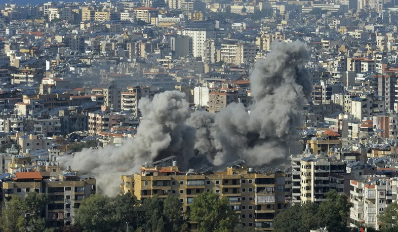 Smoke billows over Beirut's southern suburbs after Israeli strikes