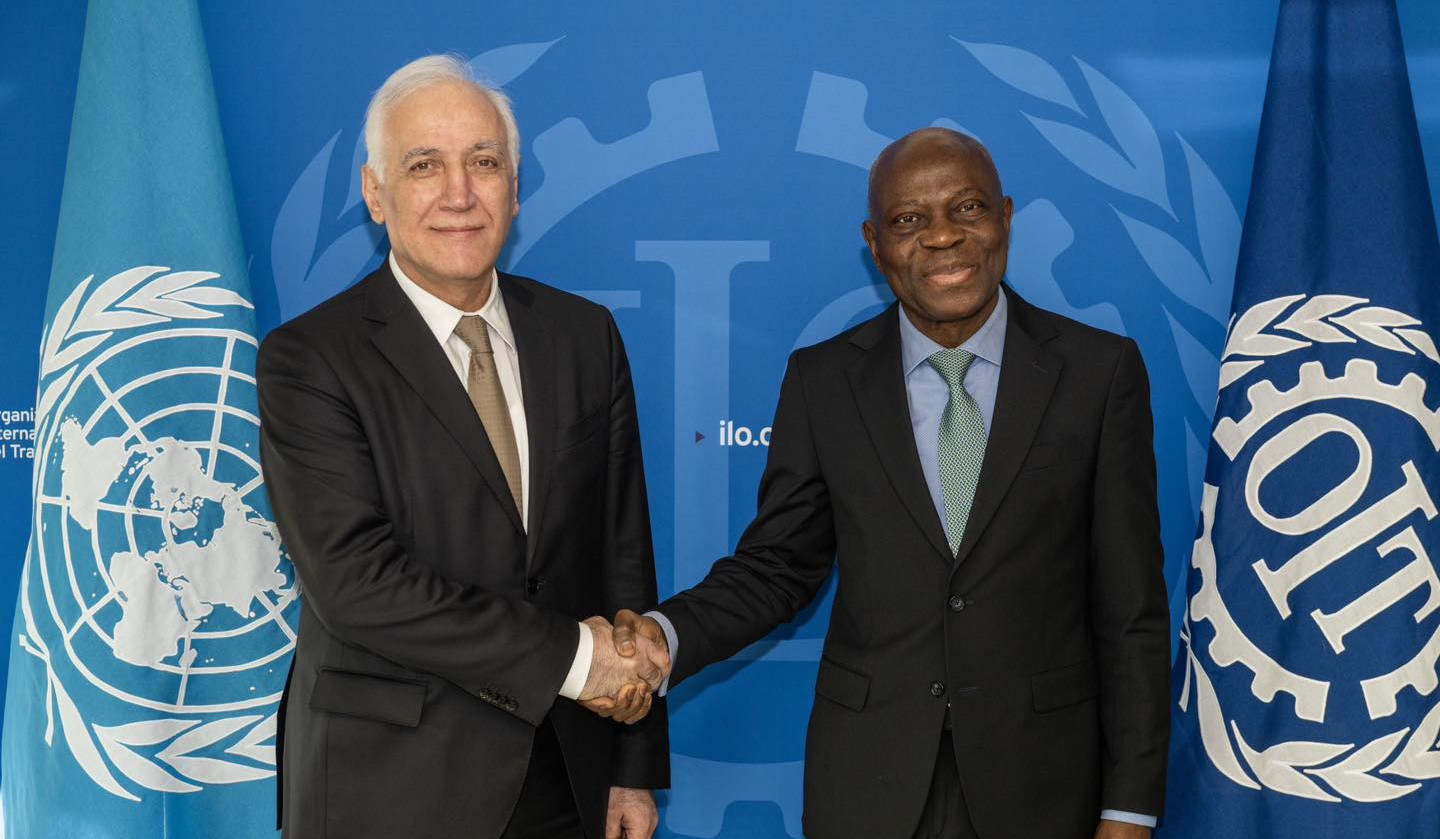 International Labor Organization is ready to support Armenia's development programs: Gilbert Houngbo to President of Armenia