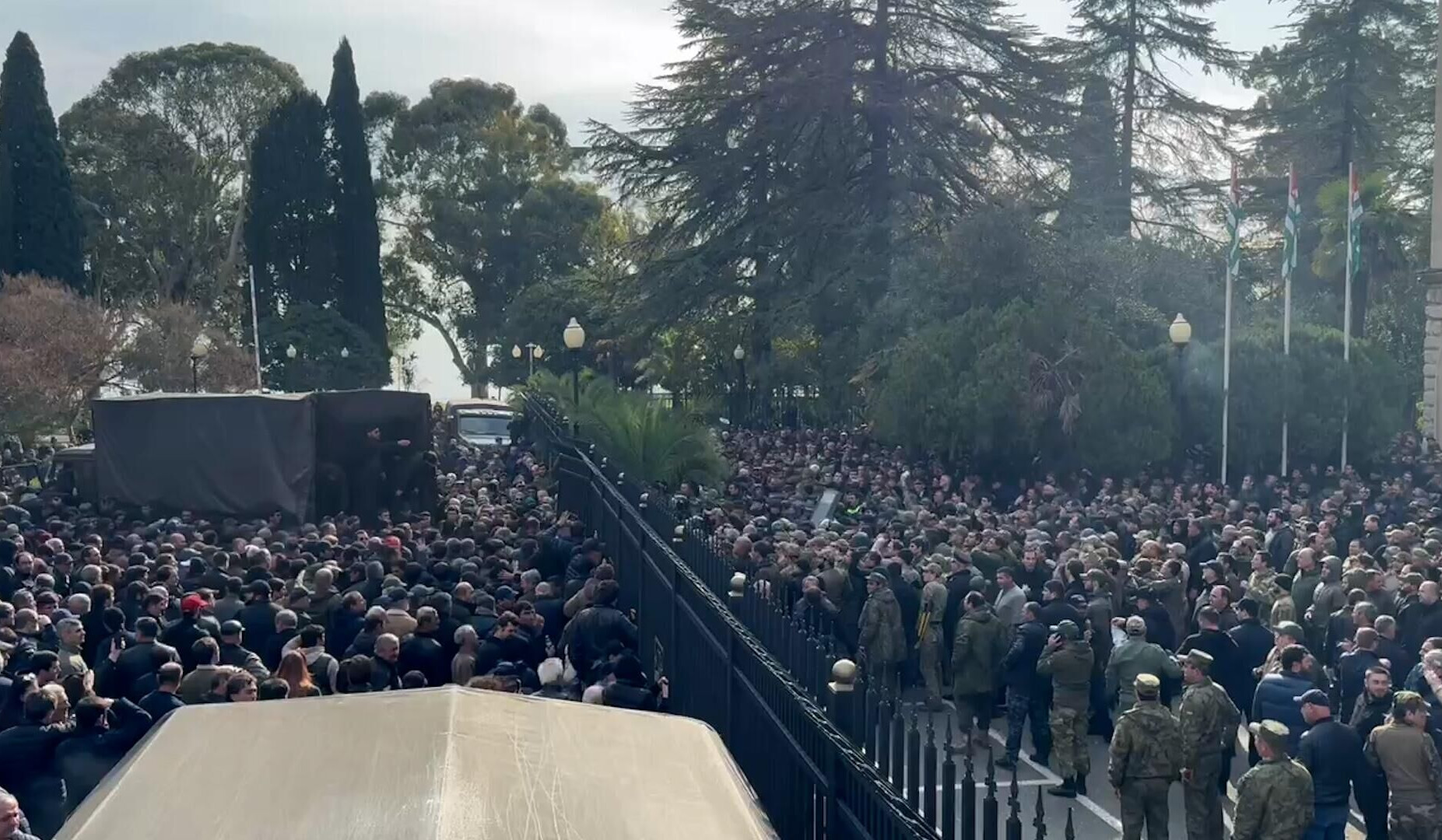 Protesters break into parliament in breakaway Georgian region of Abkhazia