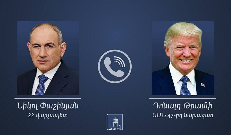 Никол Пашинян провел телефонный разговор с Дональдом Трампом