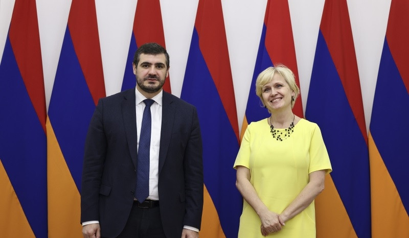 Arman Yeghoyan meets with Ambassador Extraordinary and Plenipotentiary of Estonia