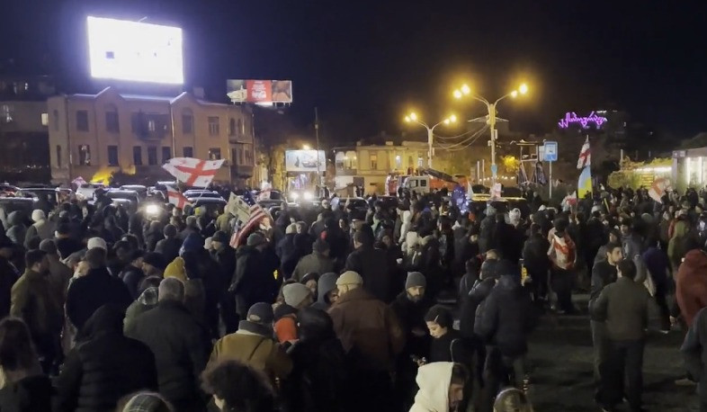 Opposition of Georgia started rally in center of Tbilisi