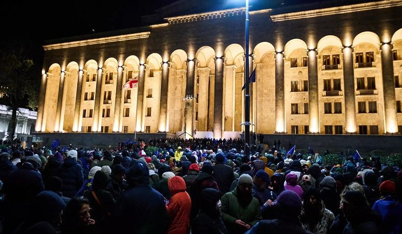 Protests resumed in Georgia