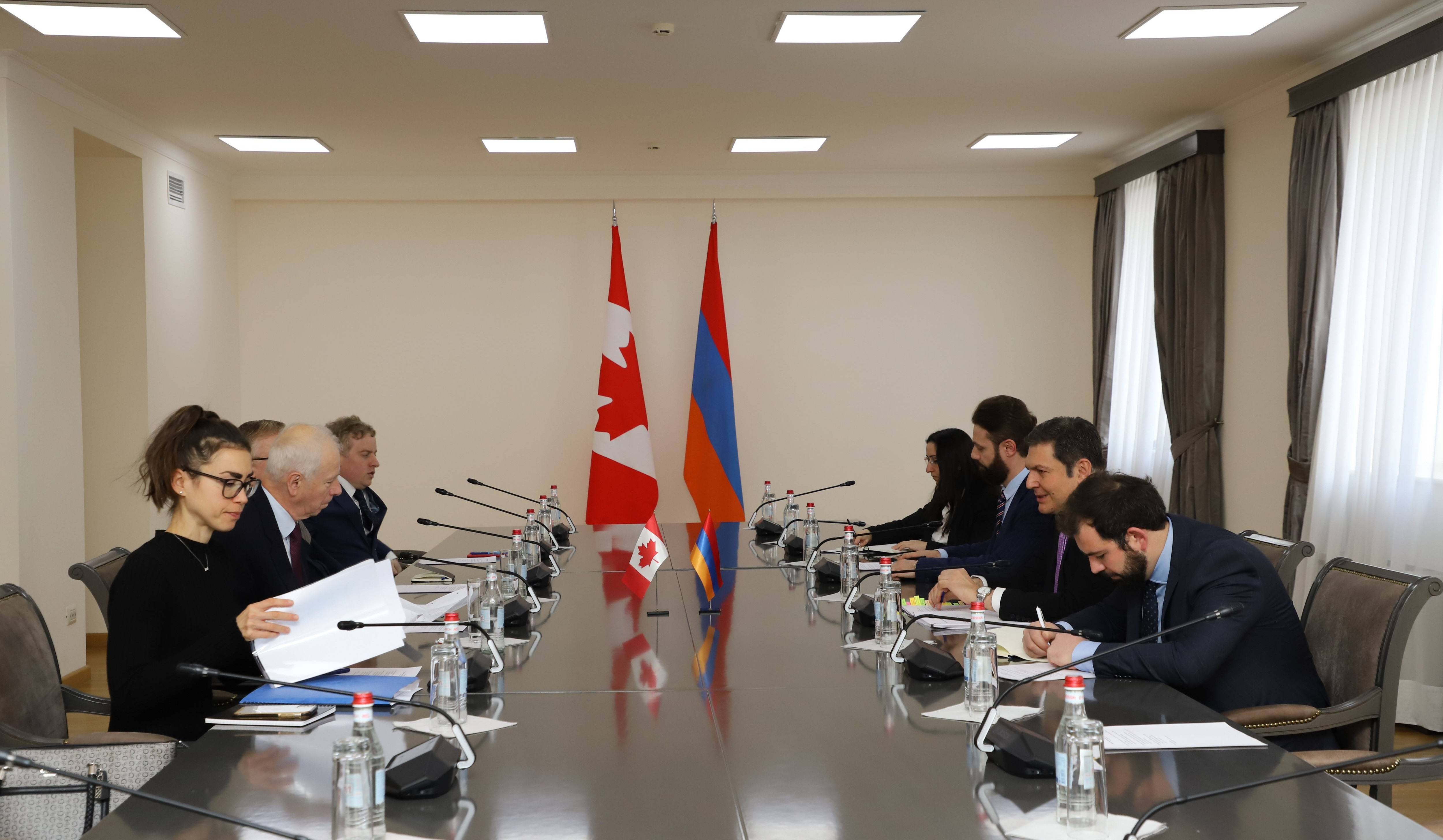 Paruyr Hovhannisyan, during his meeting with Stephane Dion, touched upon steps taken by Armenia towards establishing peace in South Caucasus