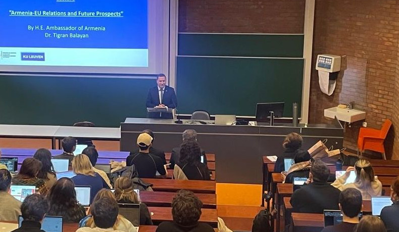 Lecture of Ambassador of Armenia at KU Leuven