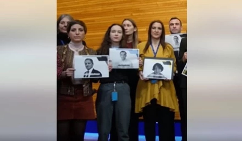 Action of members of European Parliament - support for journalists and activists arrested in Azerbaijan
