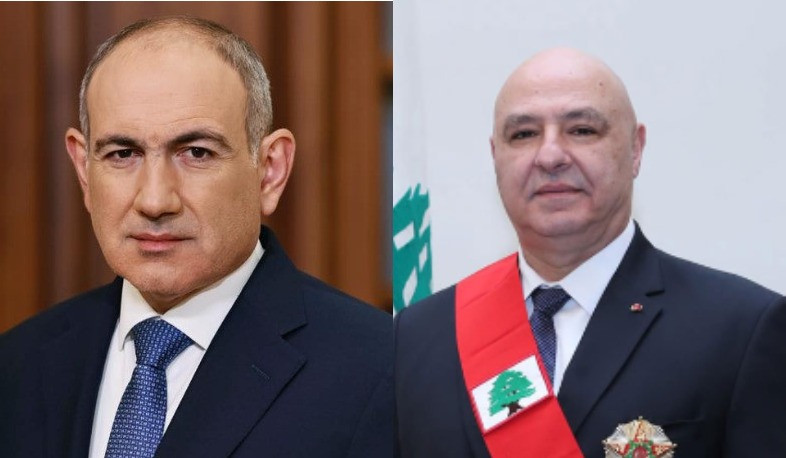 Armenia will continue to support international efforts for the establishment of peace in Lebanon: Prime Minister to President of Lebanon