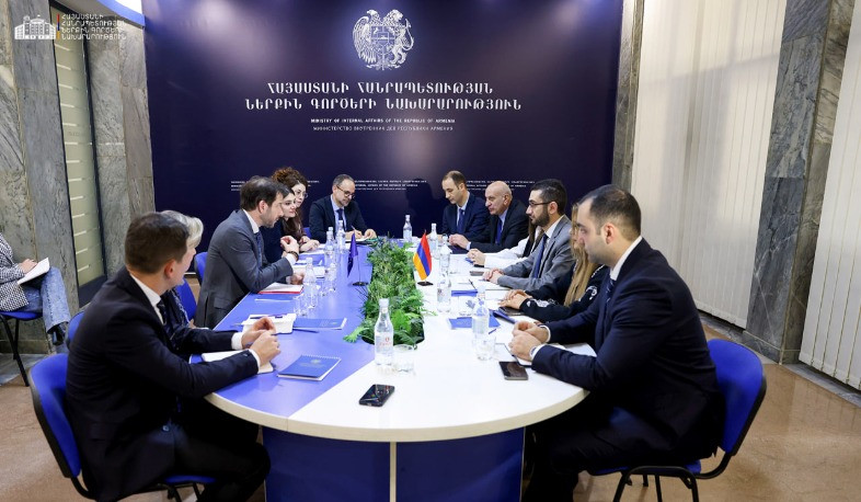 Քննարկվել են ԵՄ-ի հետ վիզաների ազատականացման հարցեր․ ՆԳ նախարարի տեղակալն ընդունել է ԵՄ պատվիրակությանը