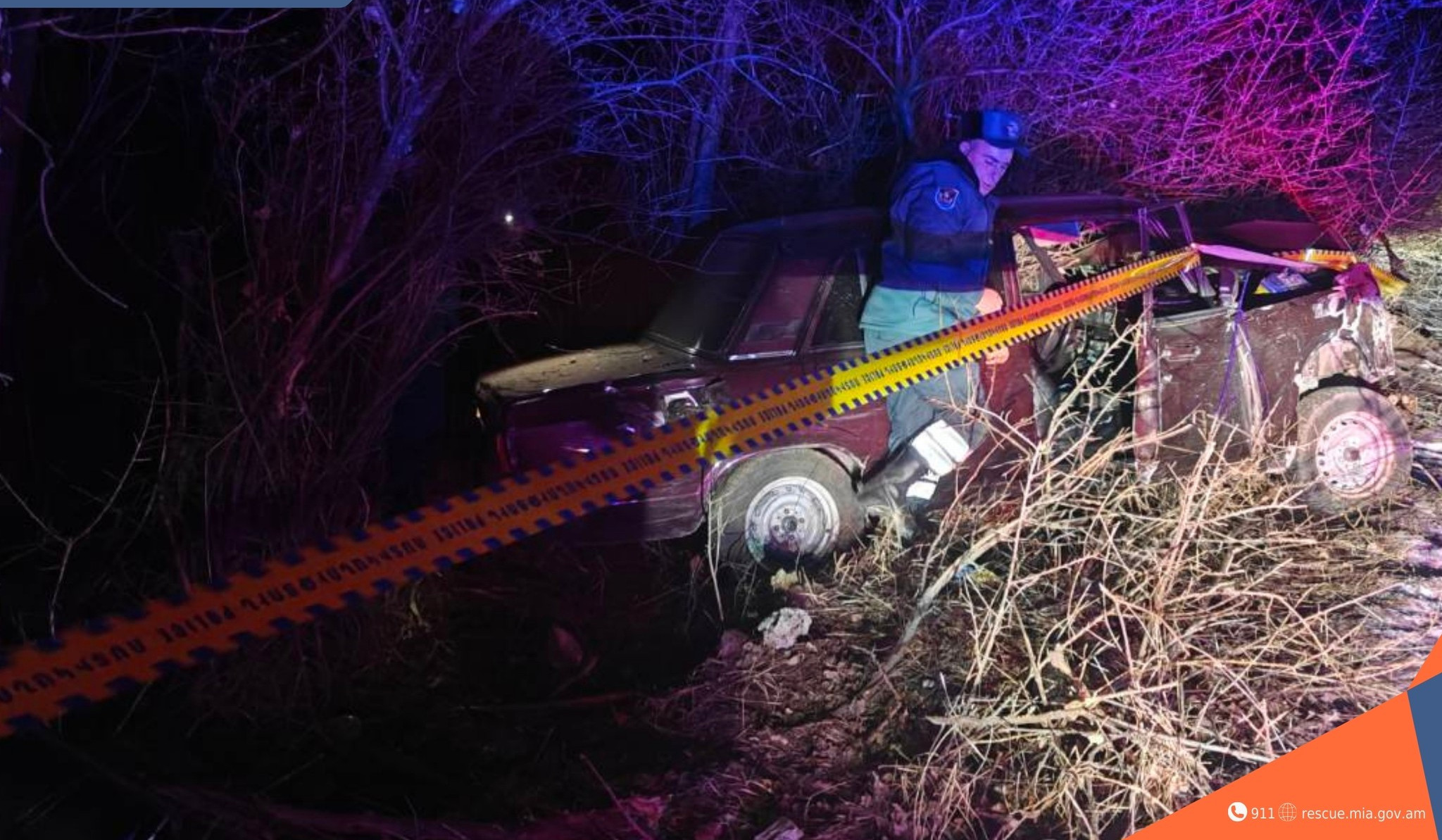 Վարդենիս-Ծովինար ճանապարհին մեքենան դուրս է եկել երթևեկելի հատվածից և բախվել ծառին․ կա տուժած