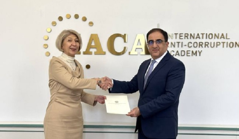 ՀՀ մշտական ներկայացուցիչ Անդրանիկ Հովհաննիսյանն իր հավատարմագրերն է հանձնել Միջազգային հակակոռուպցիոն ակադեմիայի դեկան Սլագյանա Տասևային