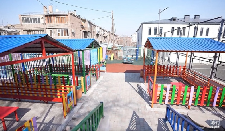 Երևանում շարունակվում են մանկապարտեզների լայնածավալ բարեկարգման աշխատանքները