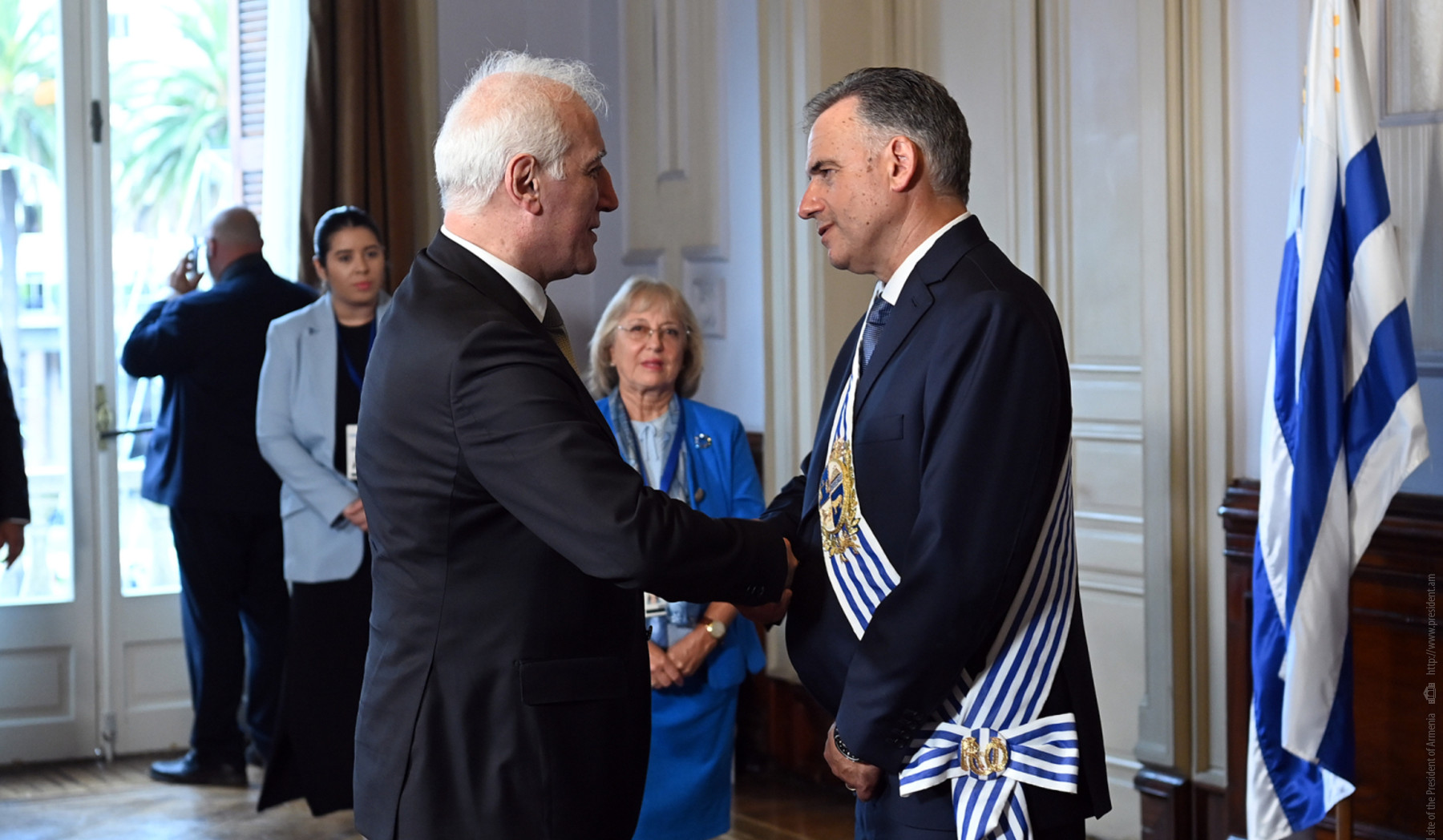 Հանրապետության նախագահը շնորհավորել է Ուրուգվայի նախագահին