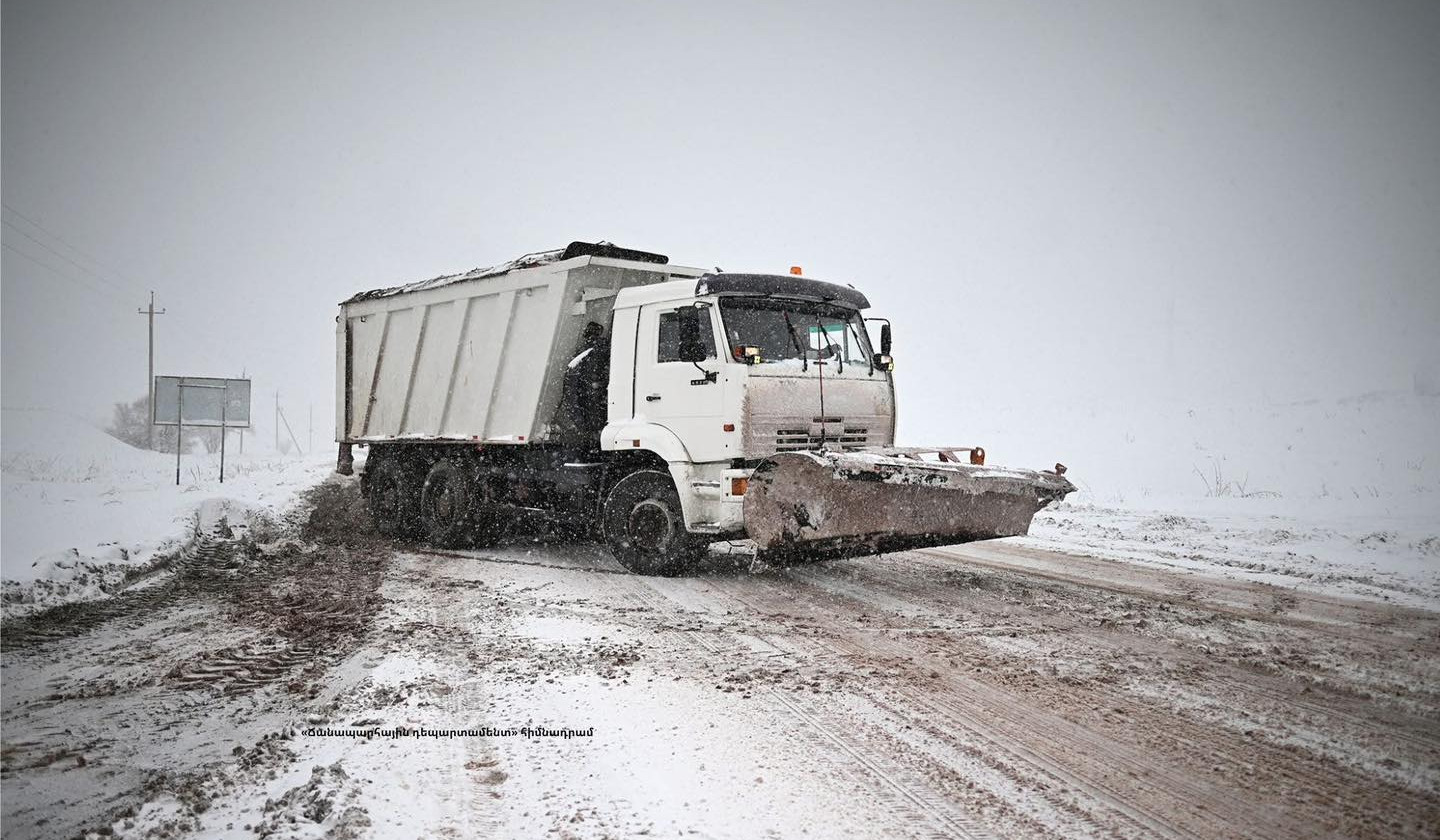 Մ-9-Շինուհայր-Տաթև ավտոճանապարհը բքի պատճառով փակ է կցորդով տրանսպորտային միջոցների համար