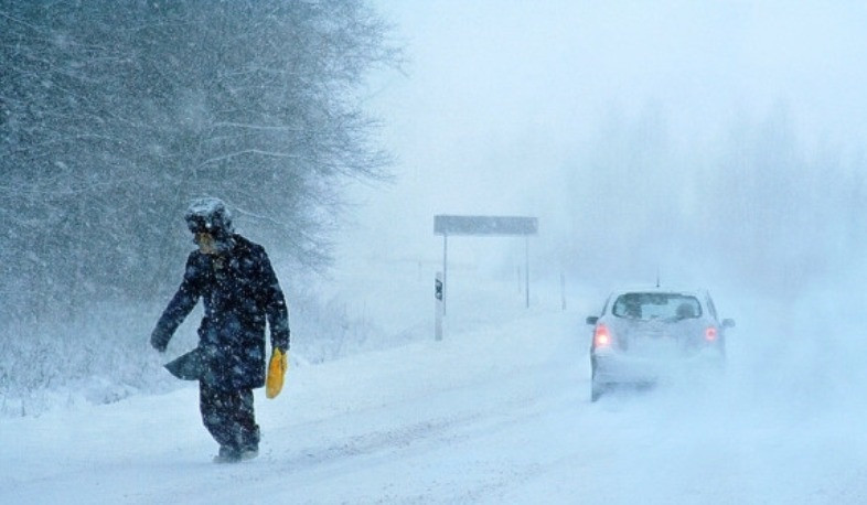 Բքի պատճառով Հարժիսից Գորիս, Մ-9-Շինուհայր-Տաթև ճանապարհահատվածները փակ են ծանրաքաշ և կցորդով տրանսպորտային միջոցների համար