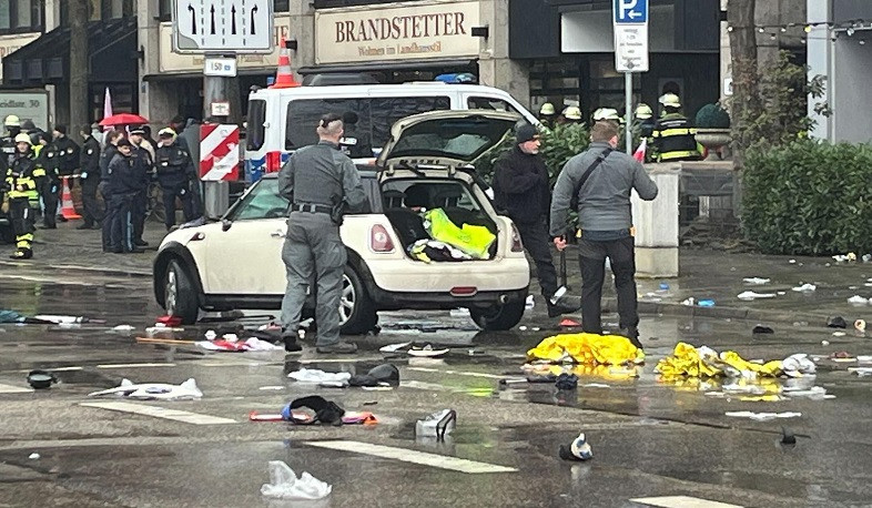 One dead, several injured after vehicle drives into crowd in Germany