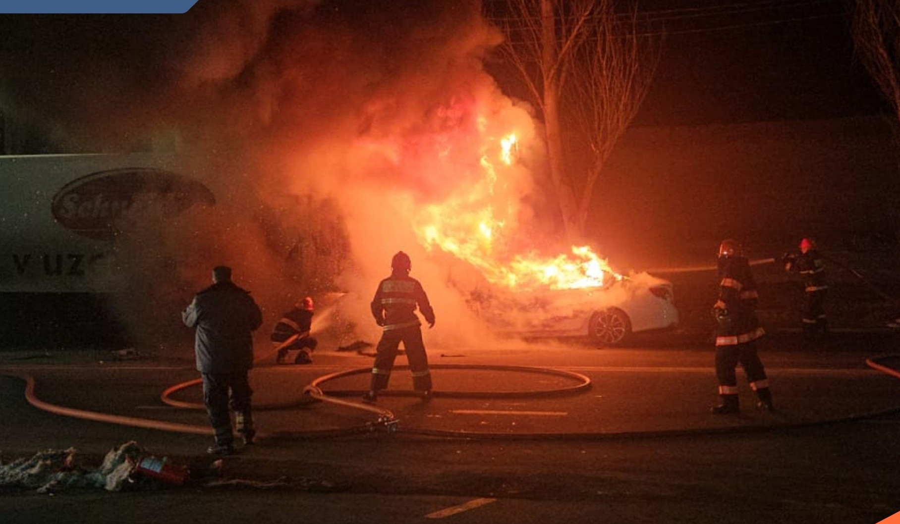 Վանաձորում բենզալցակայանի մոտակայքում մեքենաներ են բախվել, հրդեհ է բռնկվել․ կան տուժածներ