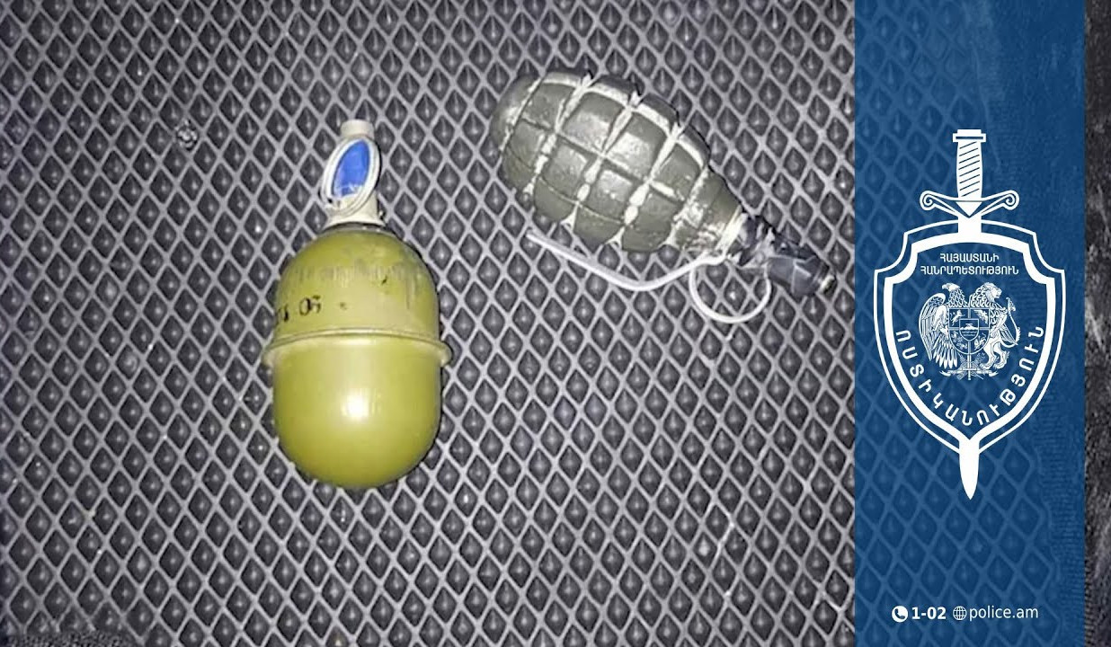 Ոստիկանները վնասազերծել են նռնակներով սպառնացող երիտասարդին