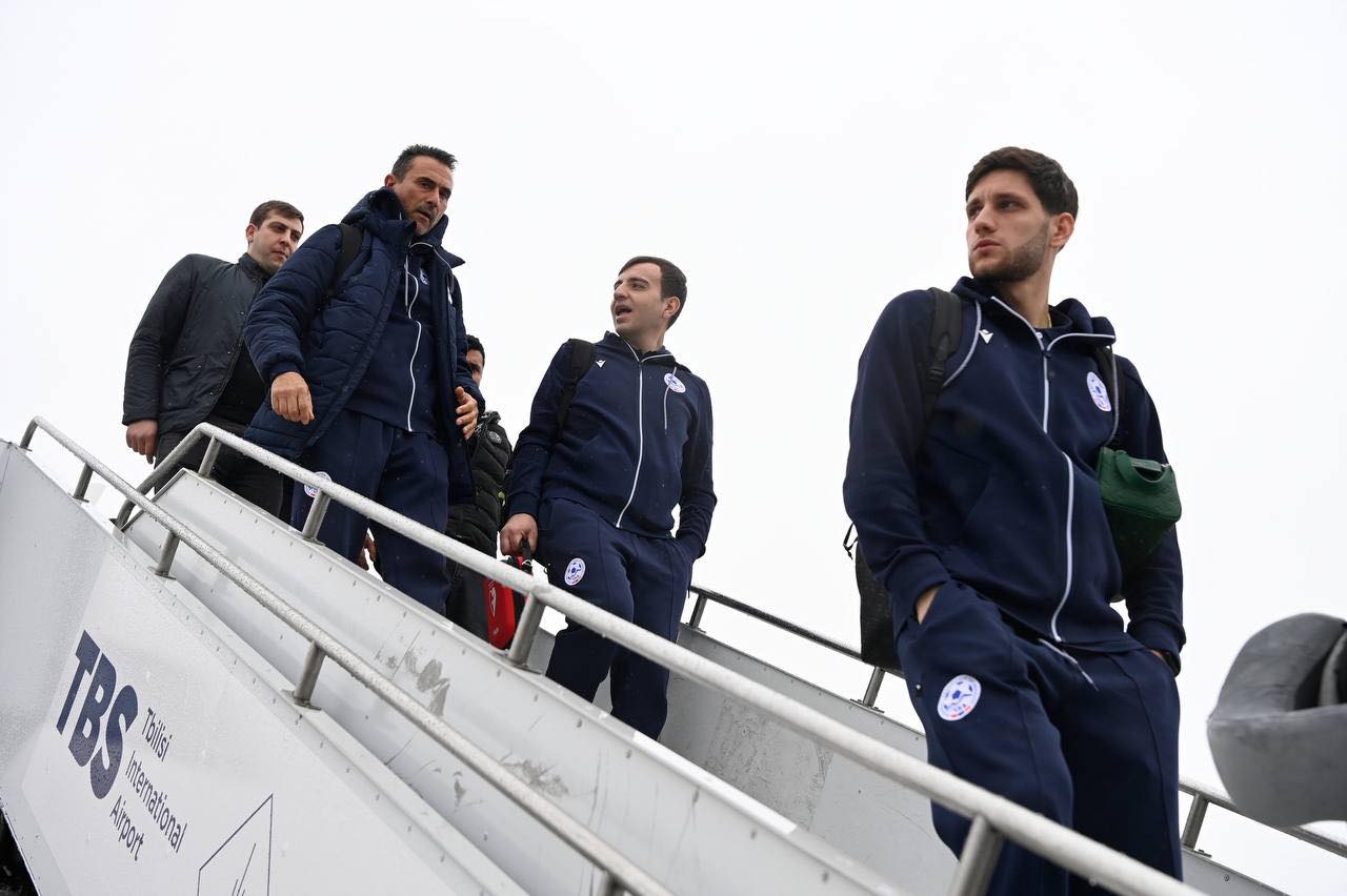Armenia's national football team arrives in Tbilisi: photos