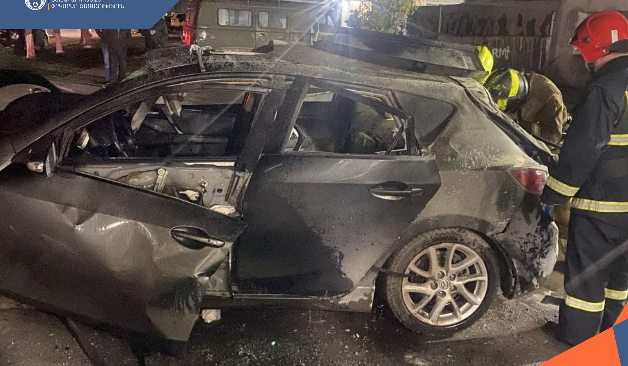 Վաղարշապատում ավտոմեքենայում հրդեհ է բռնկվել
