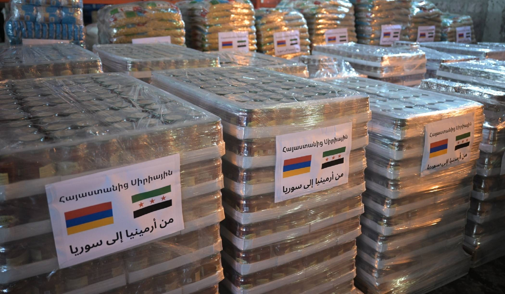 Humanitarian aid sent from Armenia to Syria reached Aleppo