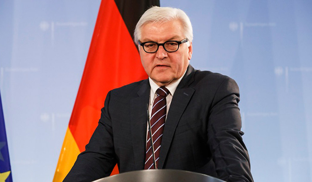 German President Frank-Walter Steinmeier arrives in Armenia