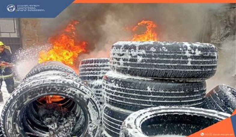 Հասրաթյան փողոցում անվադողեր են այրվել. դեպքի վայր է մեկնել 2 մարտական հաշվարկ