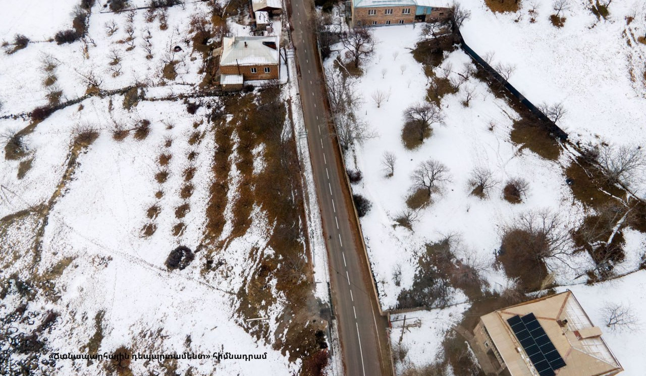 Սիսիանի տարածաշրջանում թույլ ձյուն է տեղում