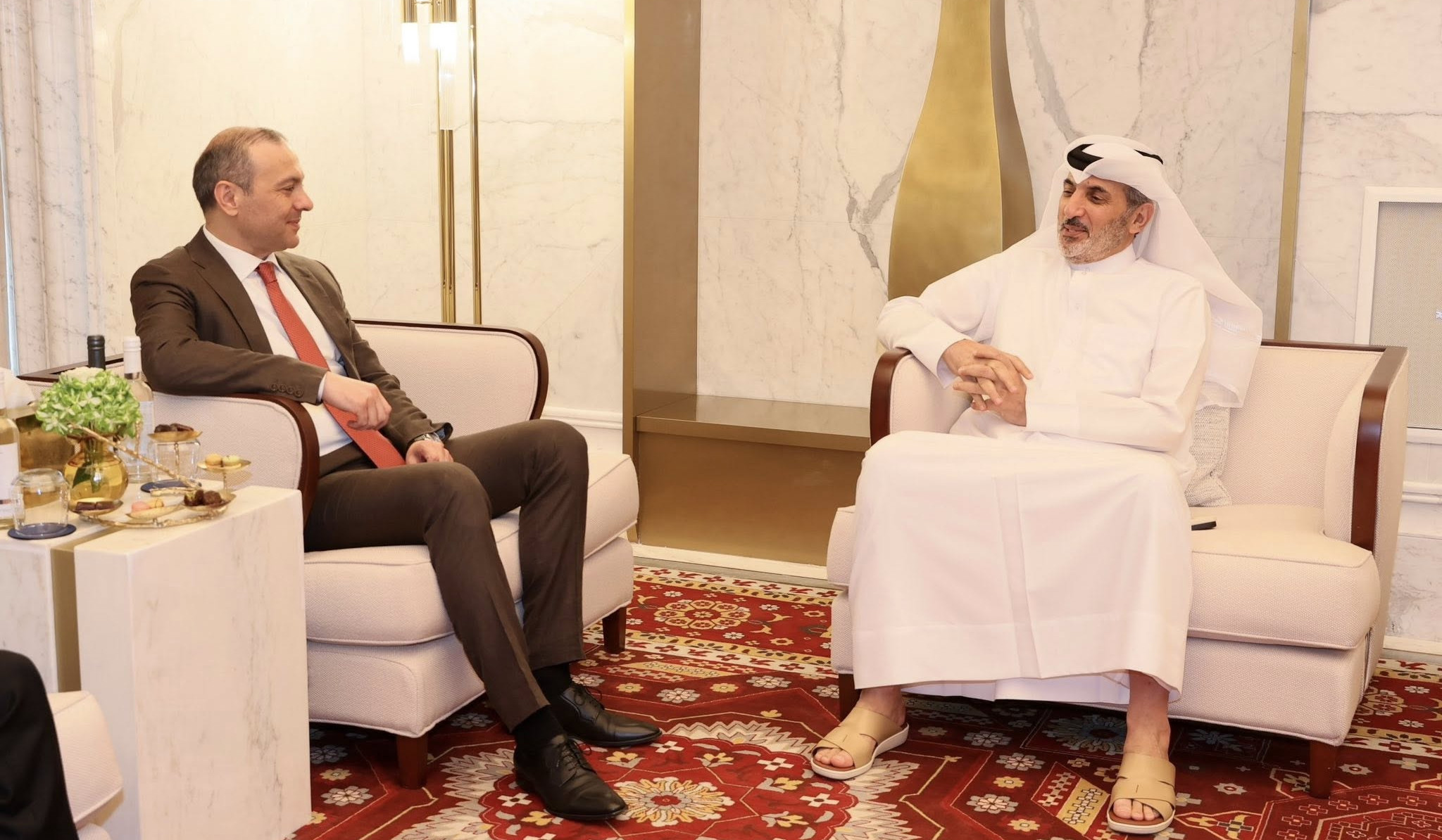 Armen Qriqoryan Qətər əmiri ilə milli təhlükəsizlik müşaviri Yaxın Şərqdəki təhlükəsizlik vəziyyətini müzakirə ediblər