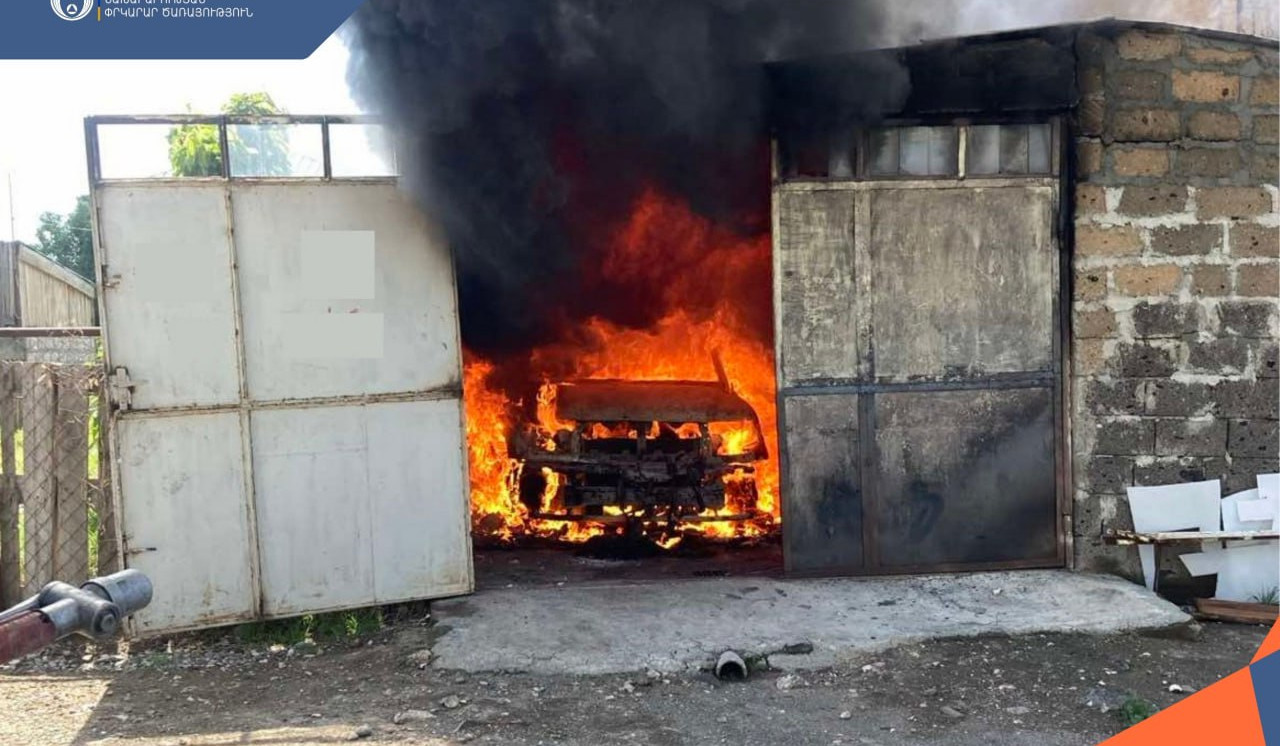 Դաշտ գյուղում մեքենա է այրվել