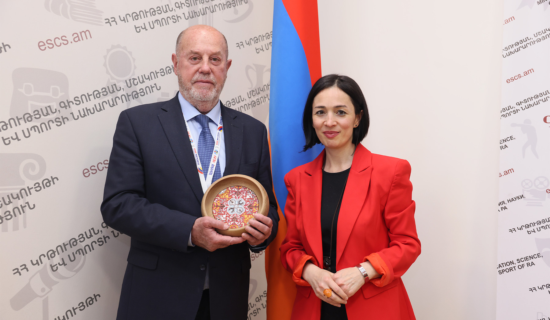 Ժաննա Անդրեասյանն ընդունել է Աշխարհի և Եվրոպայի կարատեի ֆեդերացիայի նախագահ Անտոնիո Էսպինոսին