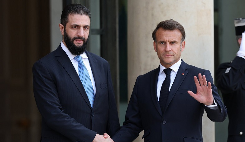 Սիրիայի ղեկավար ալ-Շարաան Փարիզում հանդիպել է նախագահ Մակրոնի հետ