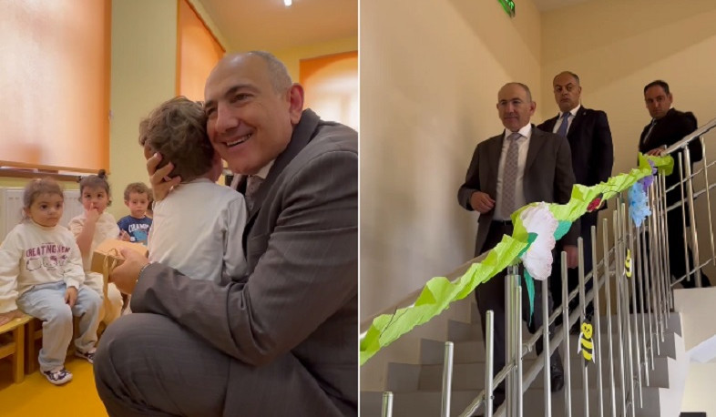 Նիկոլ Փաշինյանն այցելել է Գյումրու «Զանգակ» մանկապարտեզ