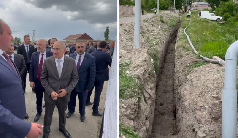 Կառուցվում է Ախուրյան համայնքի 4 բնակավայրերը սնող 15 կմ երկարությամբ գազատարը. Փաշինյան