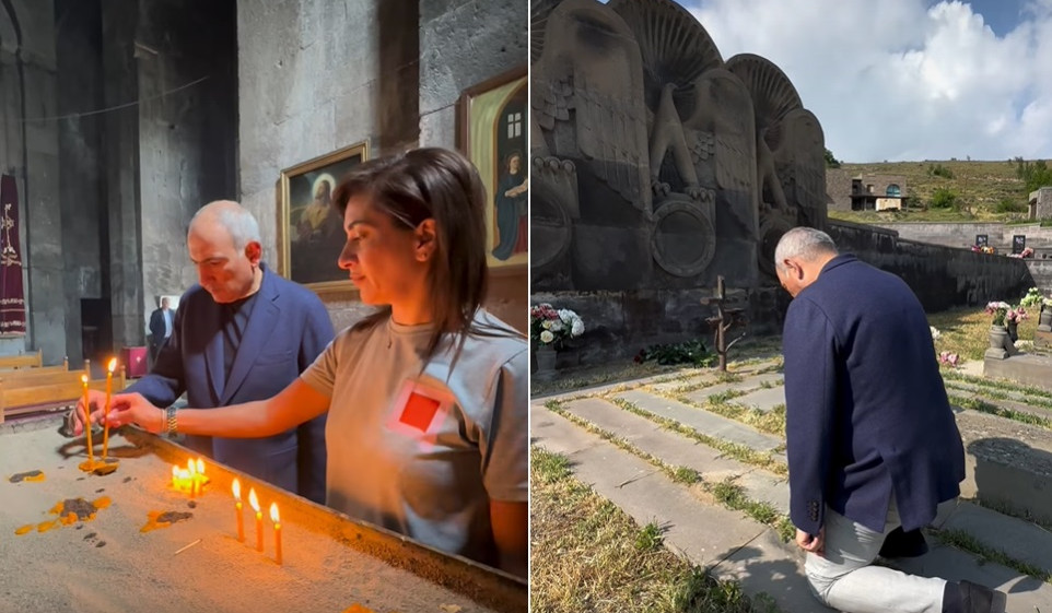 Սիսիանի եկեղեցում մոմ վառեցինք, քաղաքային պանթեոնում ծաղիկներ խոնարհեցինք. Նիկոլ Փաշինյան