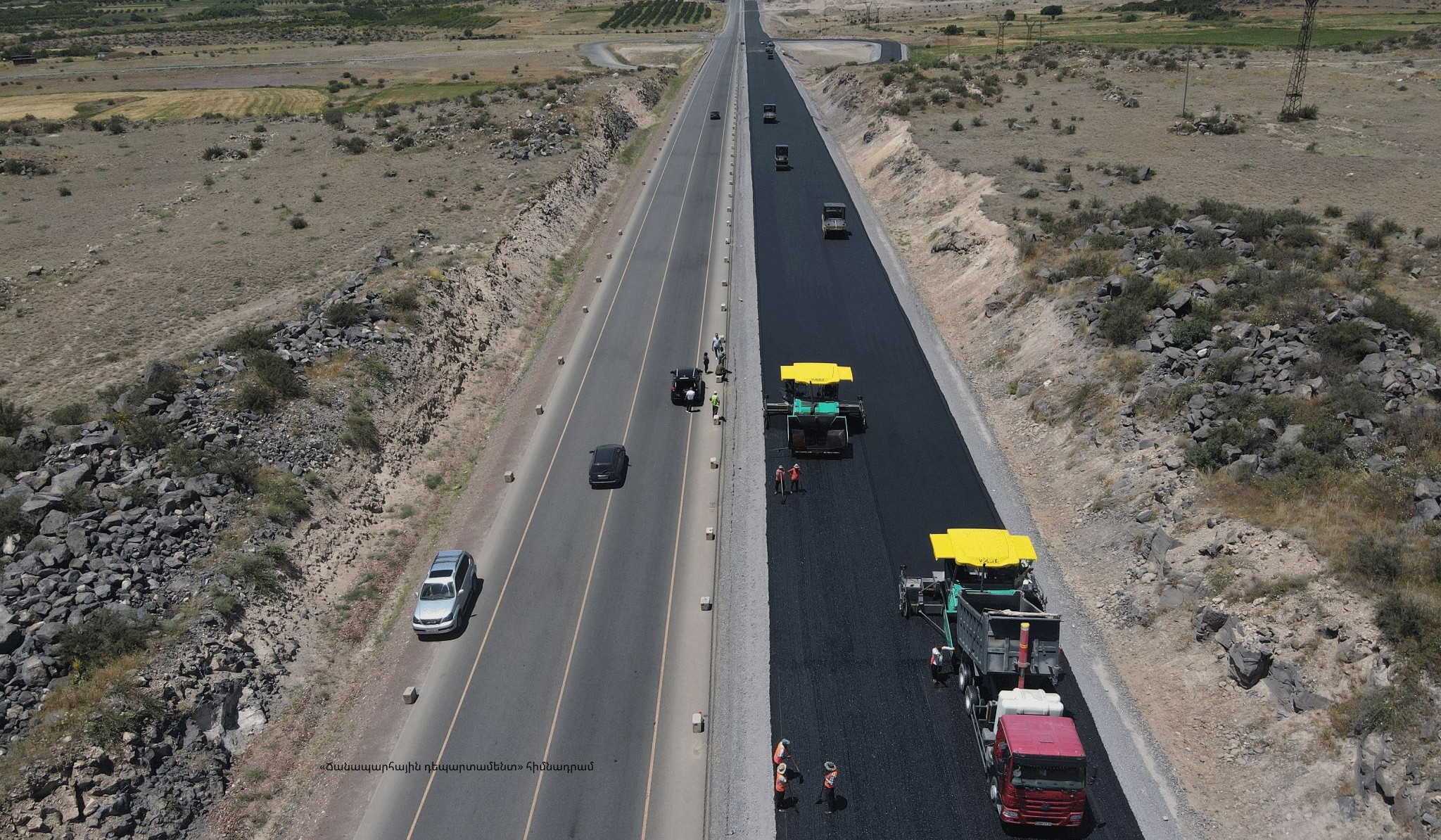 Աշտարակ-Թալին ճանապարհին վերակառուցվում է 4 երթևեկելի գոտիներով 100 կմ/ժ արագությամբ ճանապարհ