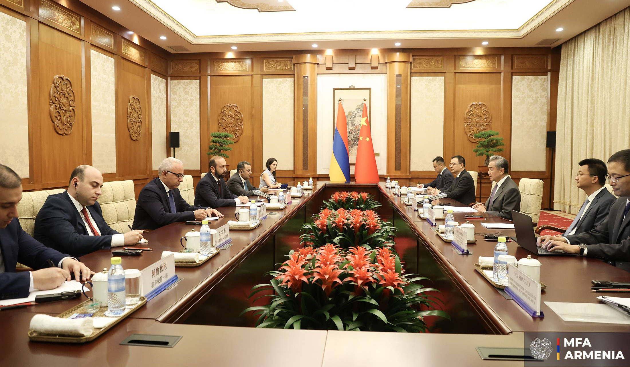 ՀՀ և Չինաստանի ԱԳ նախարարներն ընդգծել են ռազմավարական գործընկերության կառուցման հարցում առկա քաղաքական կամքը