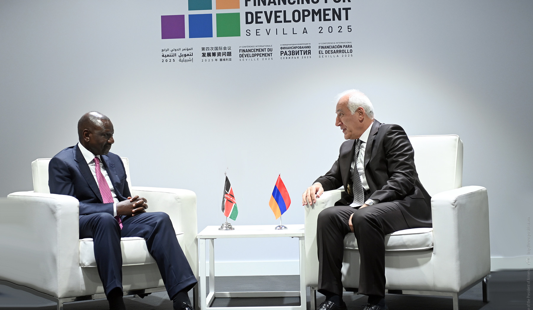 Վահագն Խաչատուրյանը հանդիպել է Քենիայի Հանրապետության նախագահ Ուիլյամ Ռուտոյի հետ